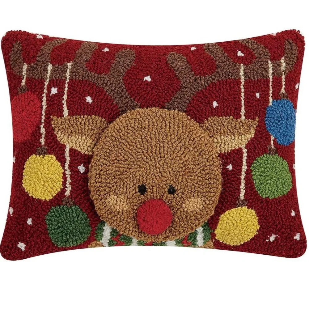LAST ONE! Reindeer Hook Pillow
